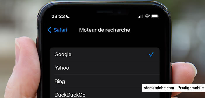 Changer le moteur de recherche de Safari