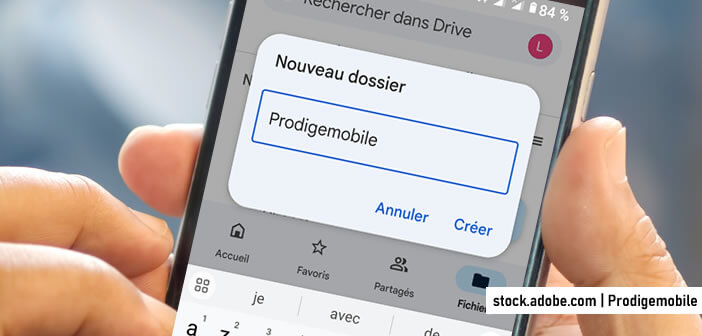 Mettre en place un nouveau dossier dans Google Drive