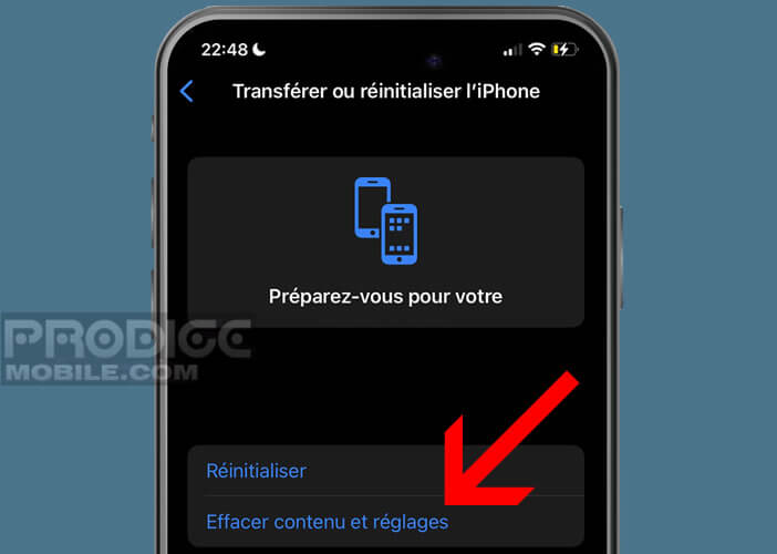 Réinitialiser votre iPhone ou votre iPad aux valeurs d’usine