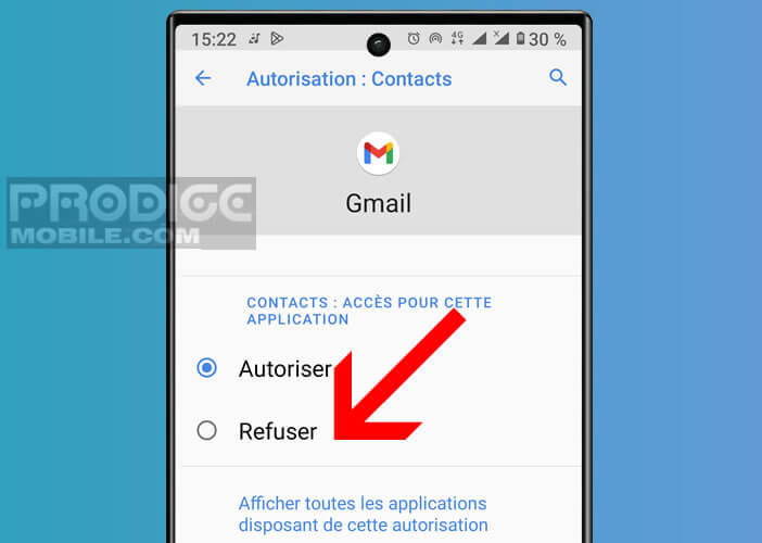 Refuser l’accès à une permission depuis les réglages d’Android