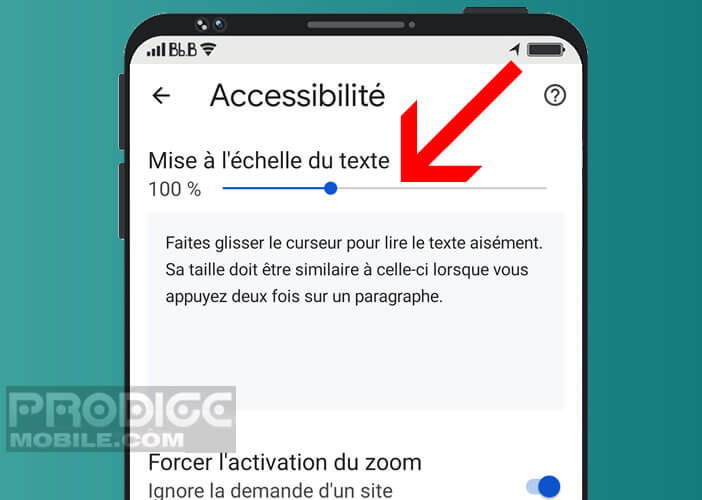 Personnaliser la mise à échelle des textes affichés dans votre navigateur