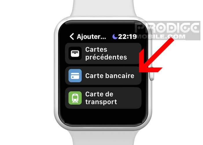 Rajouter un moyen de paiement sur votre Apple Watch