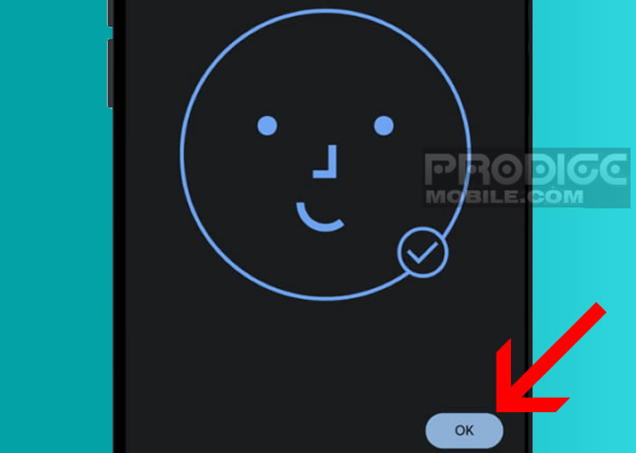 Le processus de reconnaissance faciale doit être acceptée par Android