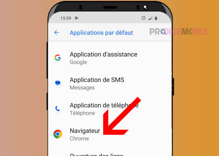 Modifier les applications par défaut de votre smartphone