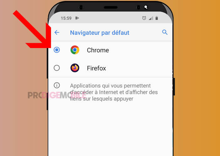 Faîtes de Chrome votre navigateur principal