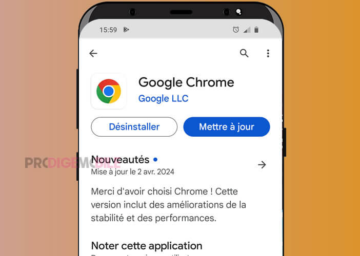 Télécharger et installer Google Chrome sur son téléphone