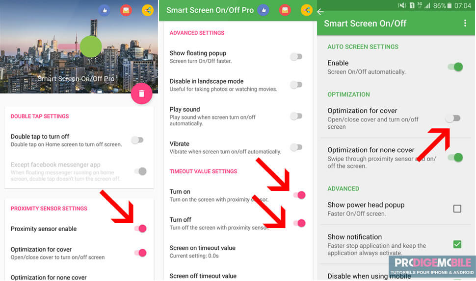 Configurer Smart Screen On Off pour verrouiller automatiquement l’écran avec un étui à clapet sur Android