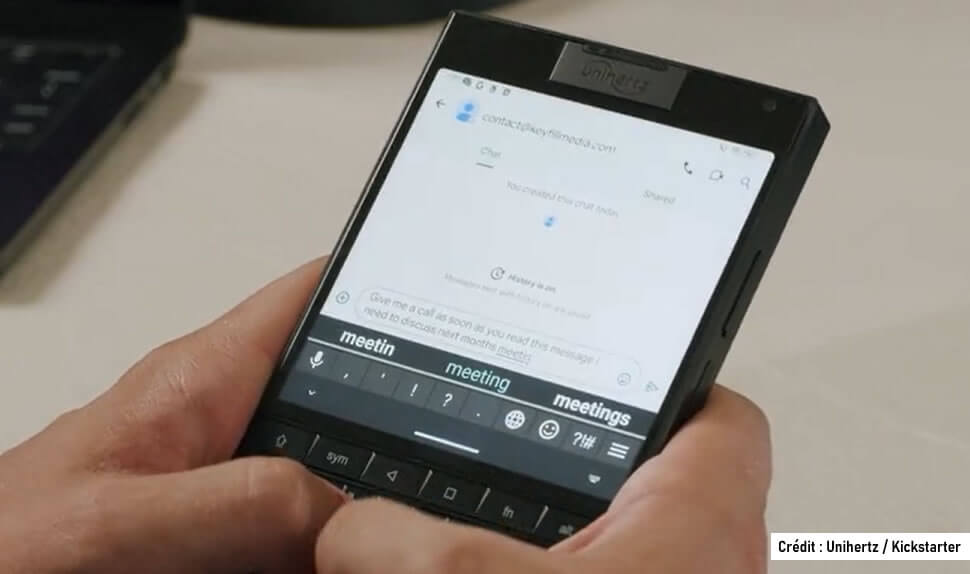 Clavier QWERTY rétroéclairé du Titan 2, avec touches personnalisables