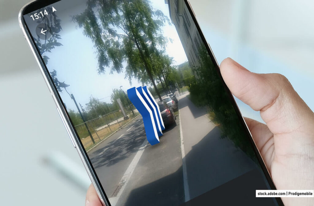 Navigation piétonne en réalité augmentée avec Live View sur Google Maps