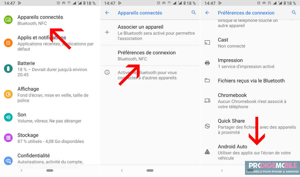 Étapes pour installer NewPipe sur Android Auto depuis un smartphone Android