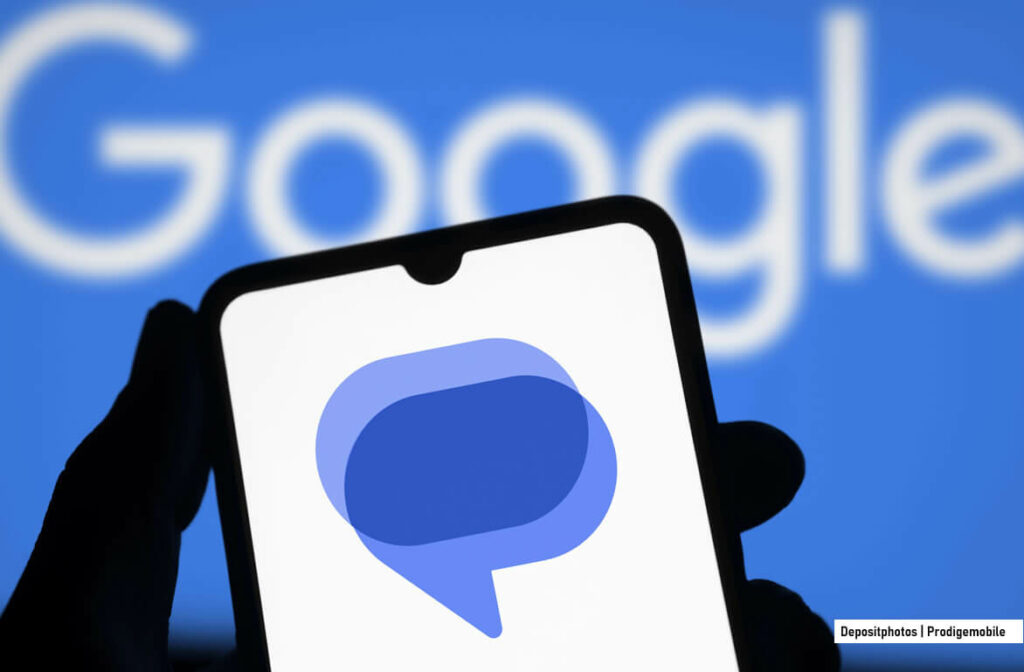 Interface de l’application Google Messages sur Android