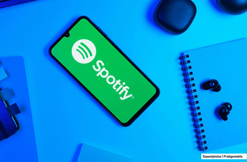 Application Spotify sur smartphone Android avec la nouvelle fonction de filtres intelligents