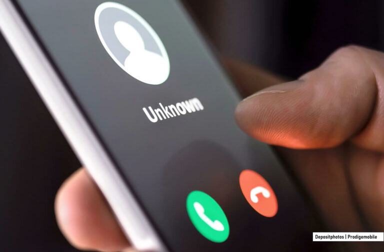 Écran d’appel sur iPhone affichant Numéro masqué pour illustrer un appel anonyme