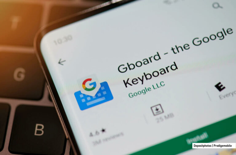 Clavier Gboard de Google sur un smartphone Android
