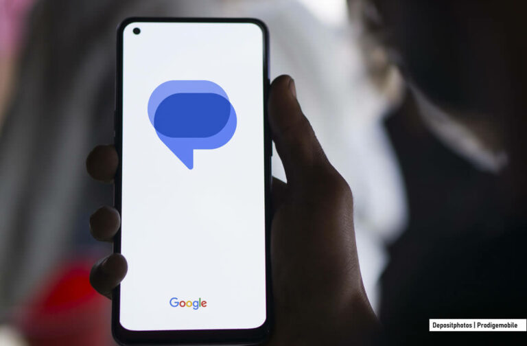 Application Google Messages présentant un message d’avertissement