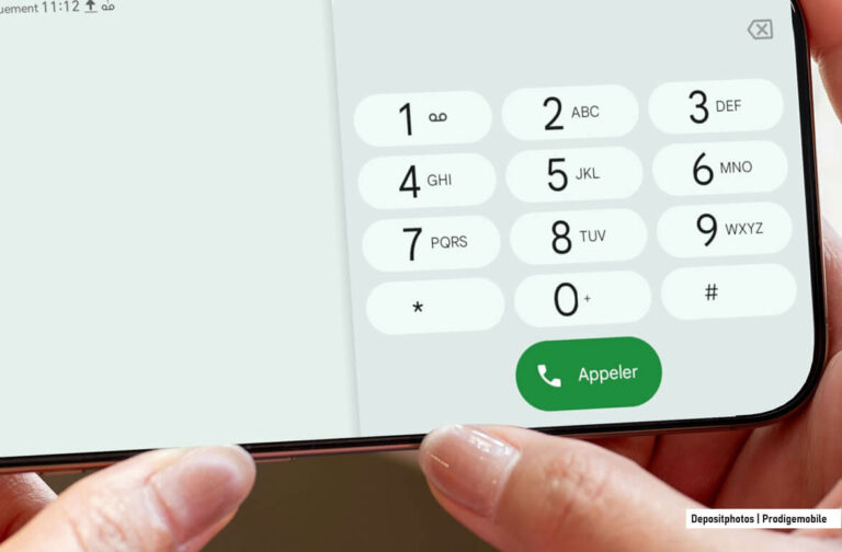 Google Téléphone intègre enfin un verrouillage en mode portrait Interface de l’application Google Téléphone avec l’option de verrouillage du mode portrait pendant un appel