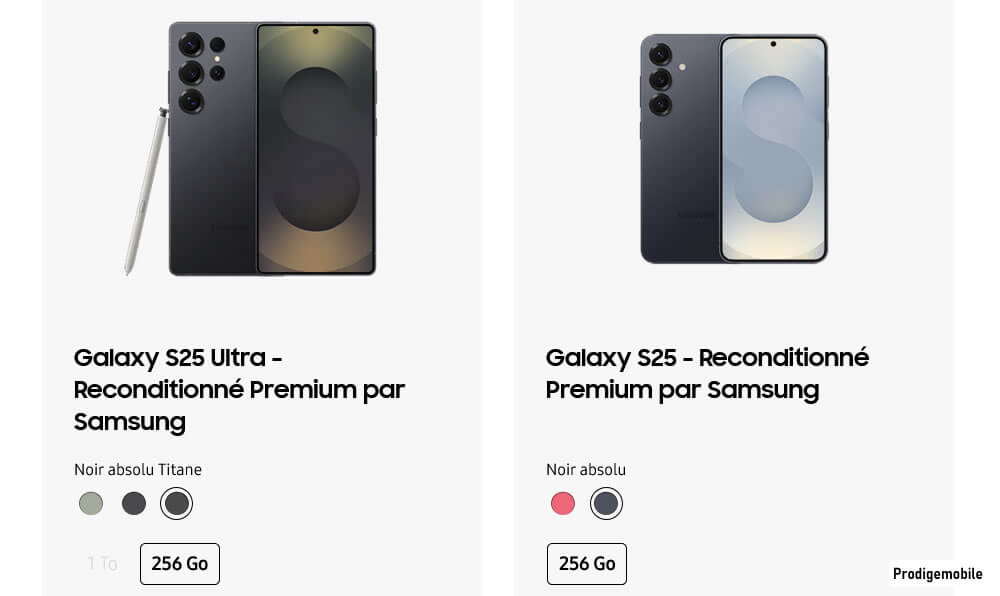 Samsung Galaxy S25 reconditionné premium avec pièces d’origine et batterie certifiée