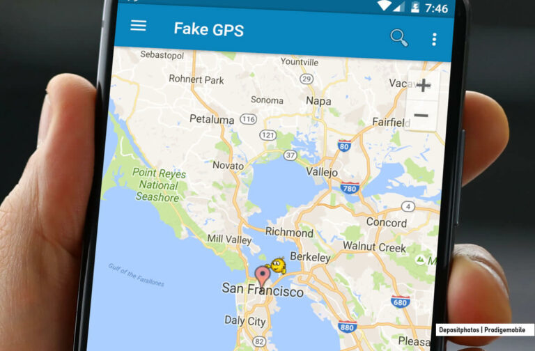Simulation de position GPS sur smartphone Android avec application fake GPS