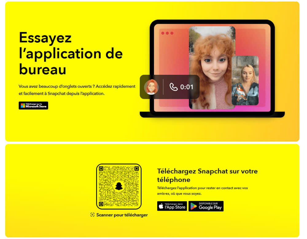 Il n’existe pas d’application Snapchat pour macOS contrairement à Windows