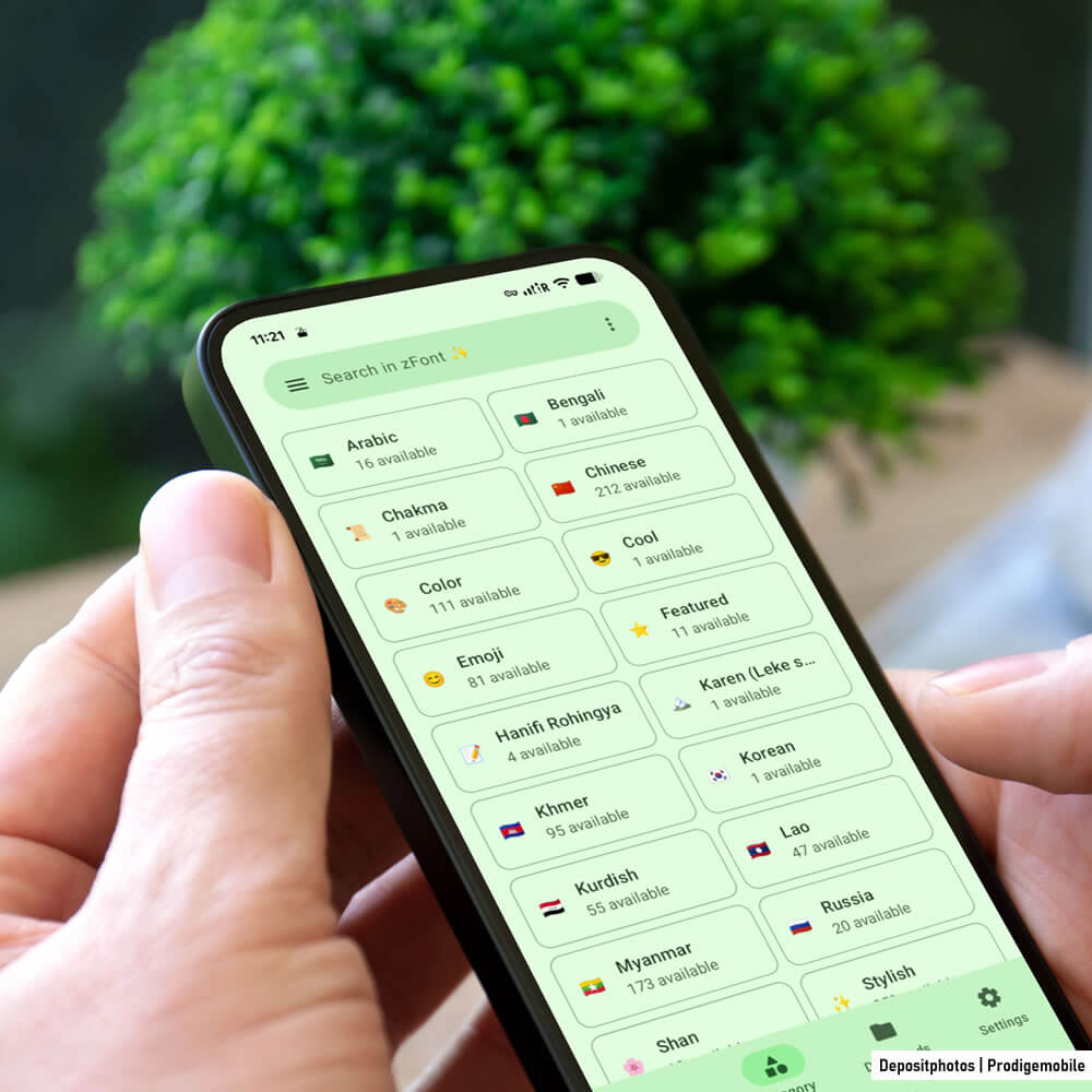 Application de personnalisation de polices de caractères ZFont 3
