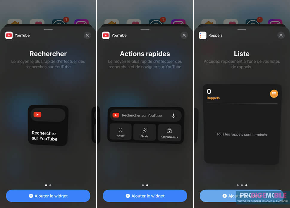 Personnalisation de l’écran d’accueil iPhone avec widgets