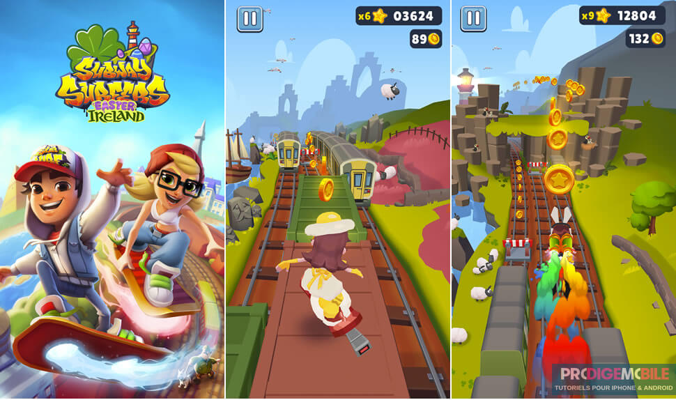 Capture d’écran du jeu Subway Surfers sur Android