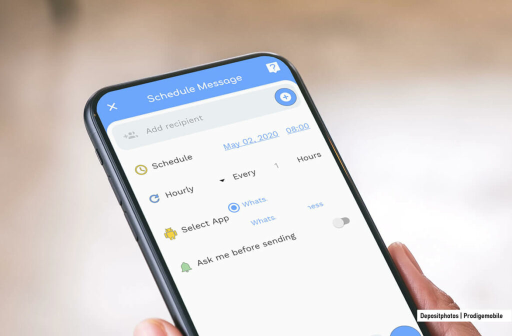 Planifier l’envoi de messages WhatsApp depuis Android Programmer l’envoi d’un message WhatsApp sur un smartphone Android