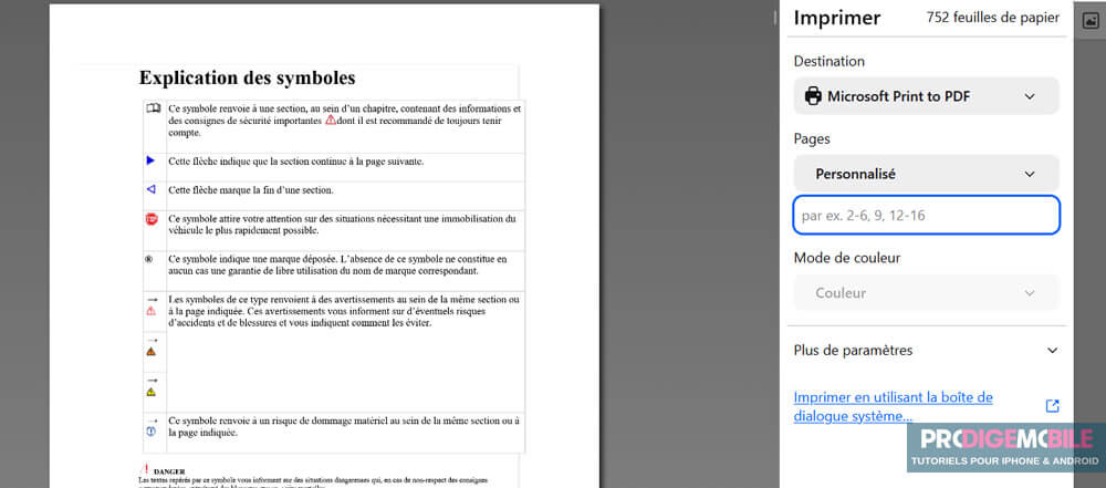Choix des pages d’un PDF à conserver dans un nouveau fichier