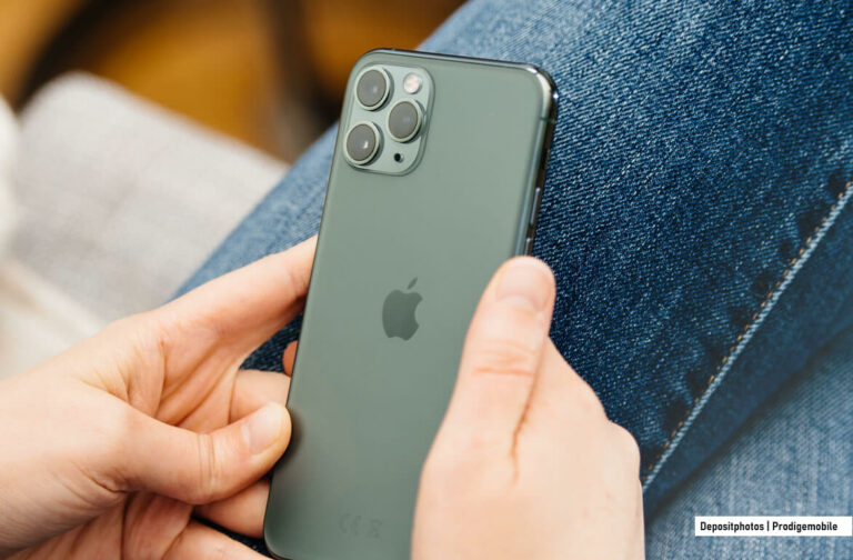 iPhone 11 affichant une connexion 4G LTE pour expliquer son absence de compatibilité 5G