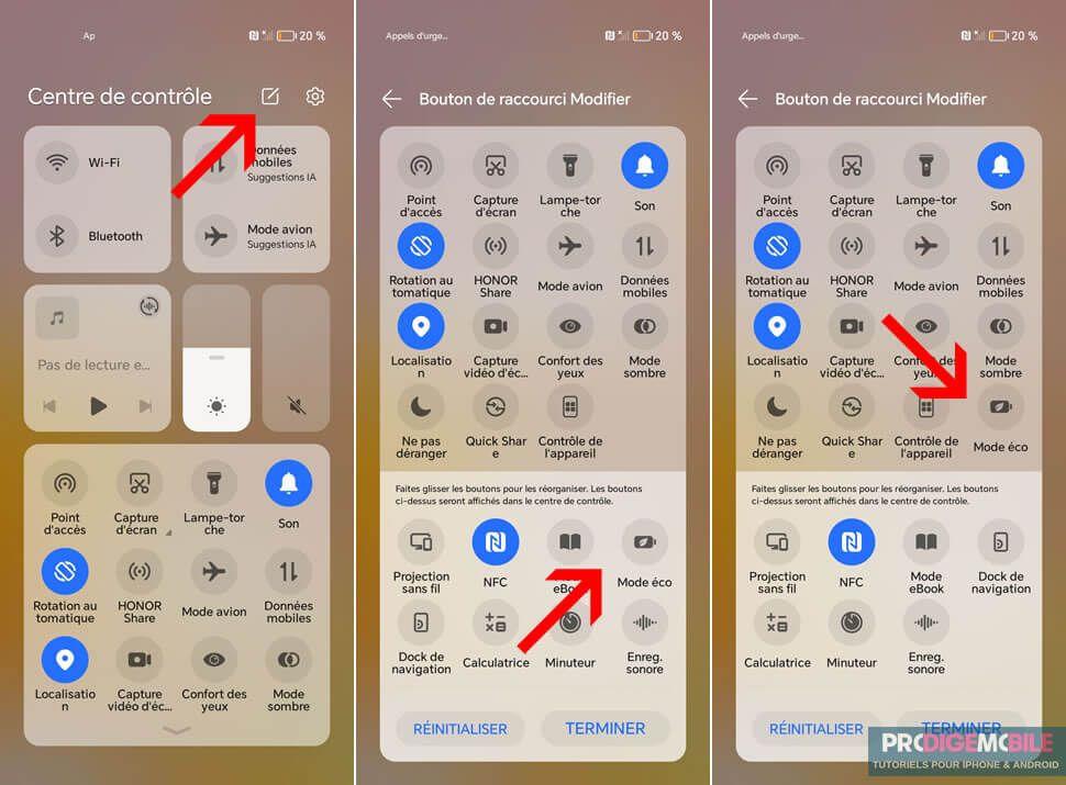 Ajouter le mode économie d’énergie aux réglages rapides Android